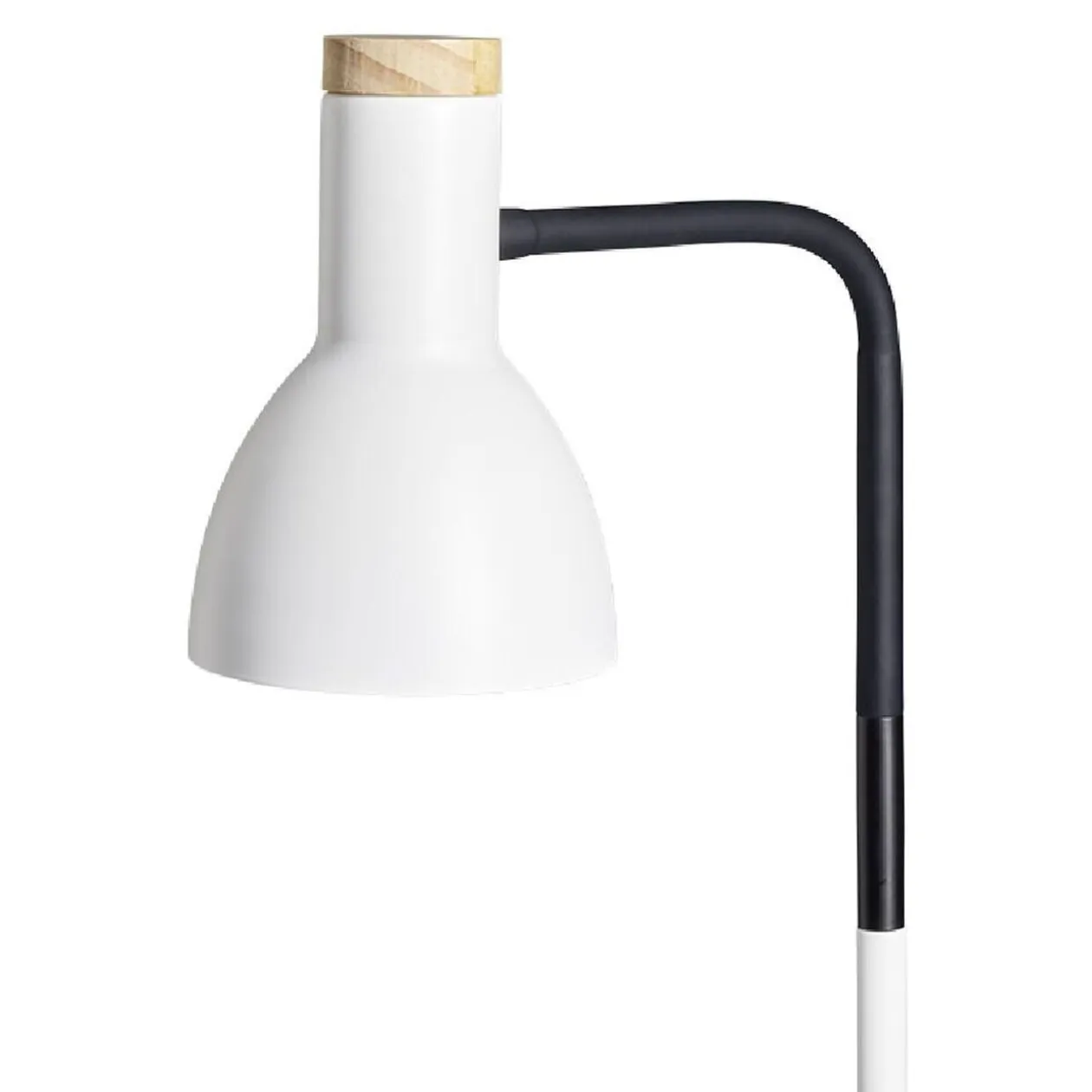 Lampadaire noir et blanc H150cm