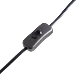 Lampadaire noir et orange H150cm < Gifi New