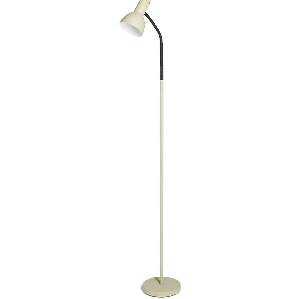 Lampadaire noir et vert sauge H150cm
