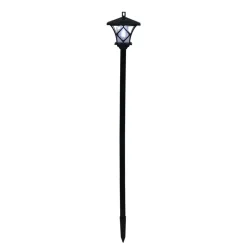 Lampadaire solaire LED à planter vert H128cm
