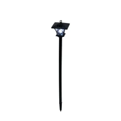 Lampadaire solaire LED à planter vert H128cm