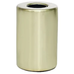 Lampe base ronde en métal jaune doré Ø8xH12cm