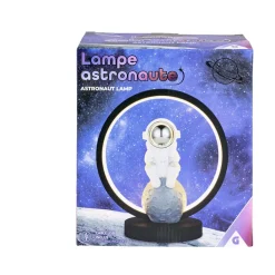 Lampe cercle lumineux avec astronaute 20x12xH22cm < Gifi Discount