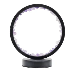 Lampe circulaire à LED avec pierres minérales < Gifi Online
