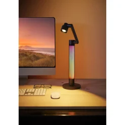 Lampe de bureau LED à ambiance intelligente RGB multifonction Ø14xH40,5cm < Gifi Online
