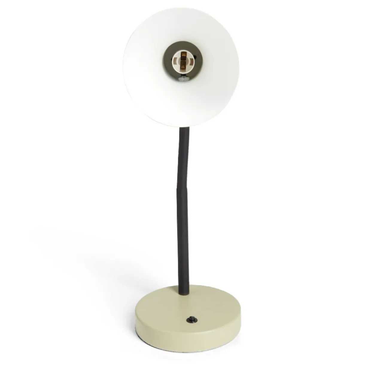 Lampe de bureau orientable métal vert Ø14xH36cm