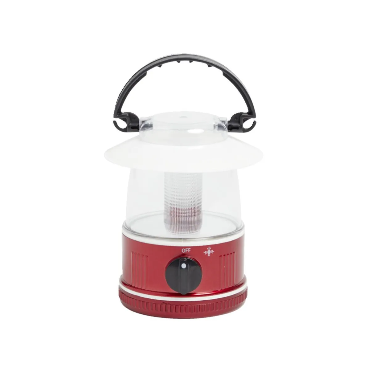 Lampe de camping lanterne portative avec LED plastique rouge Ø9xH13cm < Gifi Online