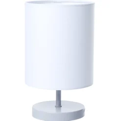 Lampe de chevet métal gris