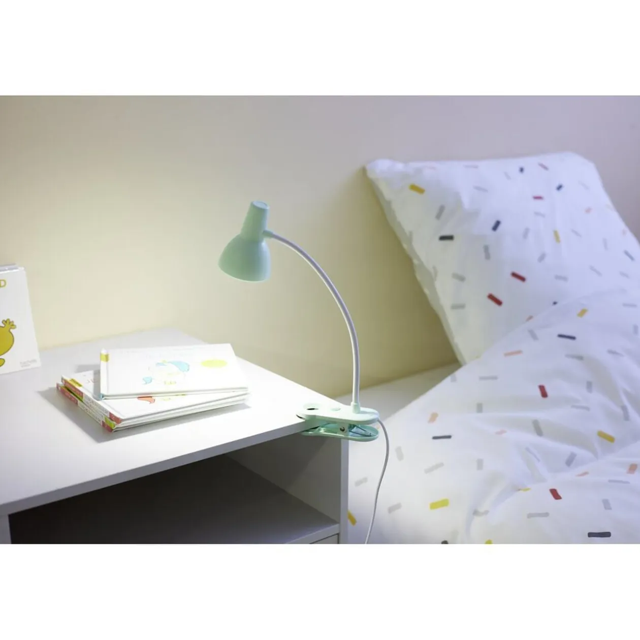 Lampe de lecture flexible à clip en métal LED USB 10x8xH31,5cm (4 modèles)
