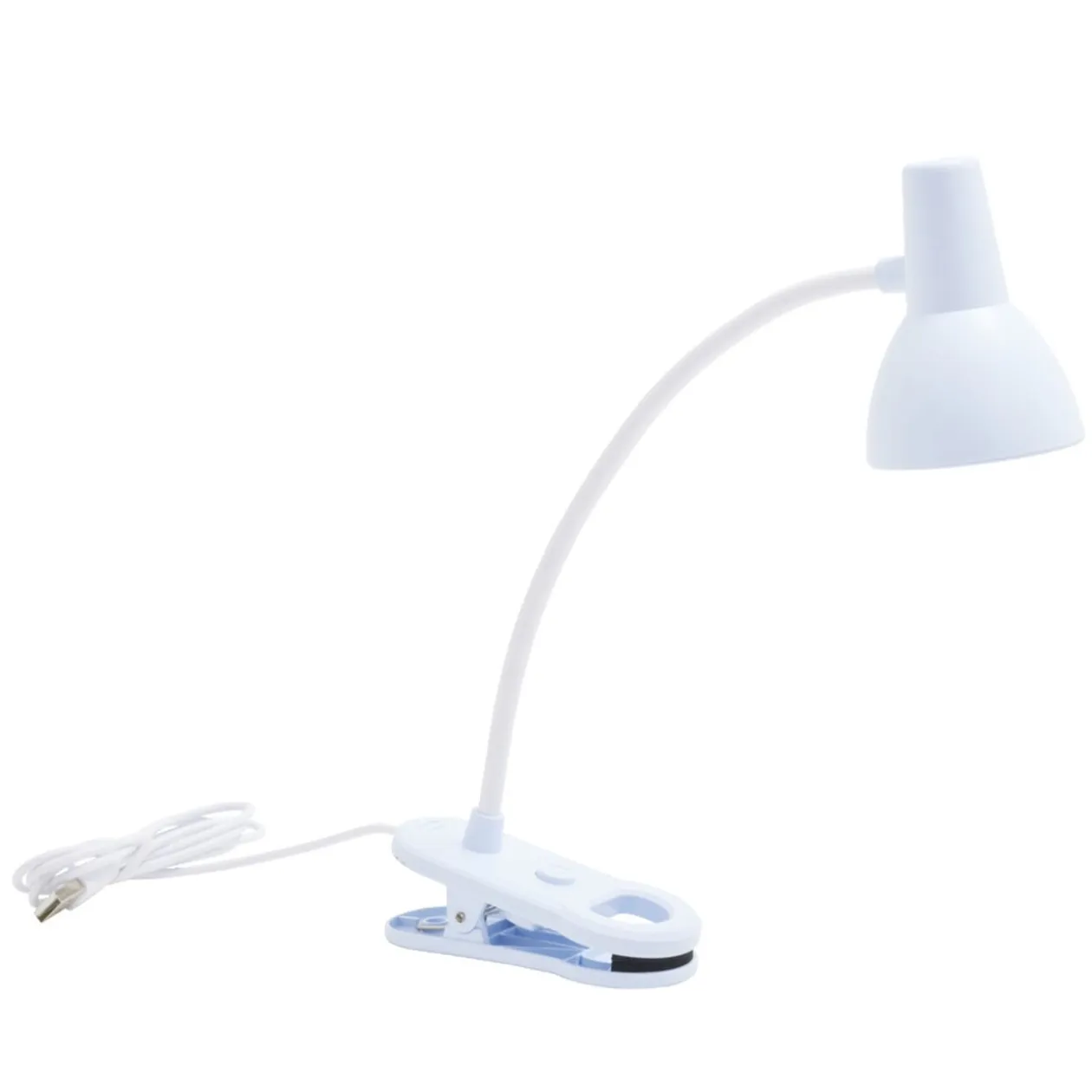 Lampe de lecture flexible à clip en métal LED USB 10x8xH31,5cm (4 modèles)