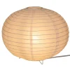 Lampe de table boule blanche en papier et métal Ø35xH28cm