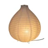 Lampe de table boule blanche en papier et métal Ø37xH43,5cm < Gifi Best