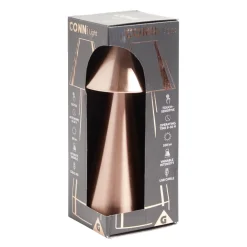 Lampe de table Conni USB tactile orange Ø9,5xH22,5cm