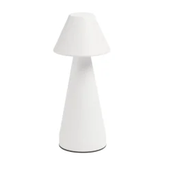 Lampe de table Conni USB tactile blanche Ø9,5xH22,5cm < Gifi Outlet