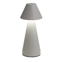 Lampe de table Conni USB tactile blanche Ø9,5xH22,5cm < Gifi Outlet