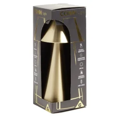 Lampe de table Conni USB tactile jaune Ø9,5xH22,5cm