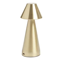 Lampe de table Conni USB tactile jaune Ø9,5xH22,5cm