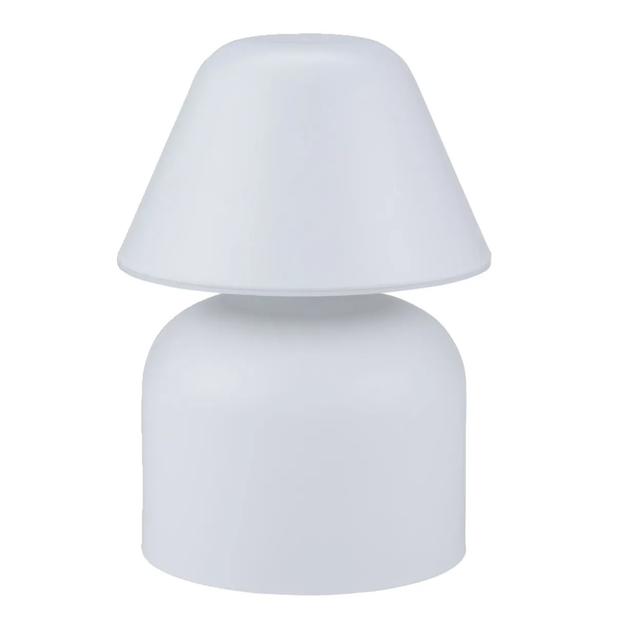 Lampe de table à poser en plastique blanc Ø12xH17cm < Gifi Clearance