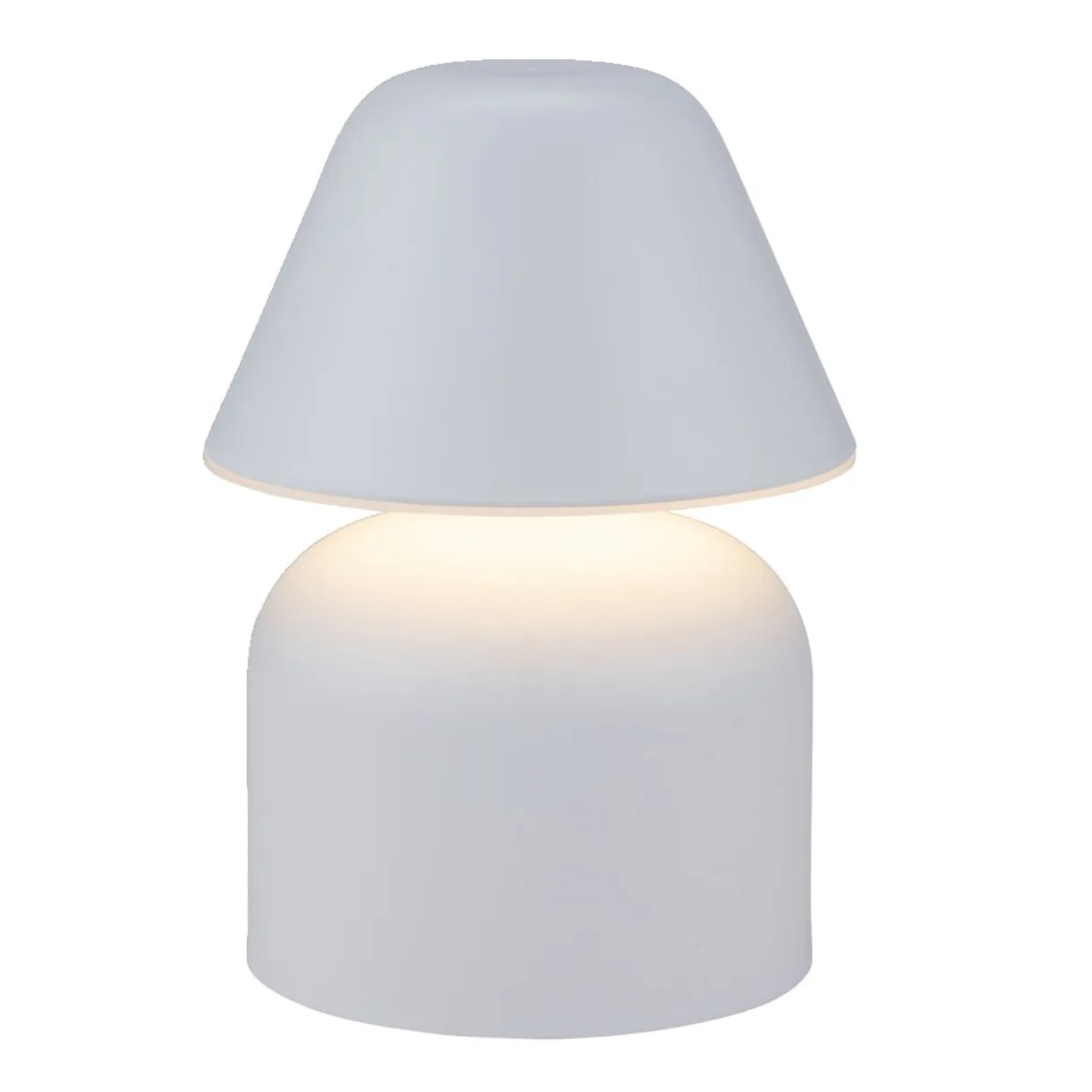 Lampe de table à poser en plastique blanc Ø12xH17cm < Gifi Clearance