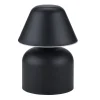 Lampe de table à poser en plastique noir Ø12xH17cm < Gifi