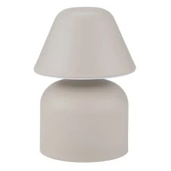 Lampe de table à poser en plastique brun Ø12xH17cm
