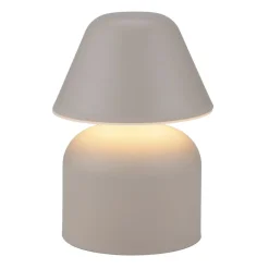 Lampe de table à poser en plastique brun Ø12xH17cm