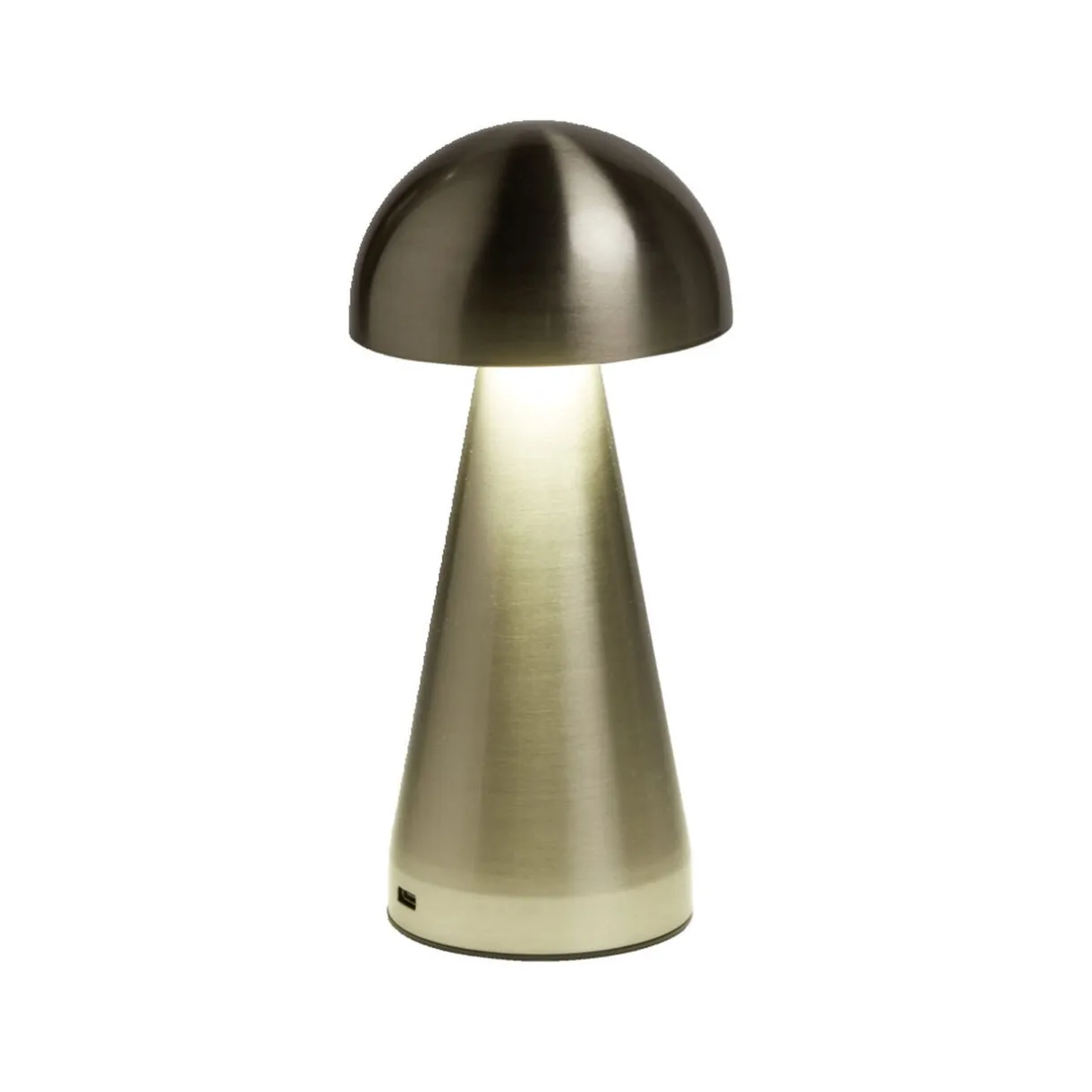Lampe de table Roundi USB tactile grise Ø9,5xH22,5cm < Gifi Clearance