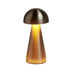 Lampe de table Roundi USB tactile grise Ø9,5xH22,5cm < Gifi Clearance