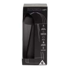 Lampe de table Roundi USB tactile noire Ø9,5xH22,5cm < Gifi Clearance