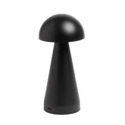 Lampe de table Roundi USB tactile noire Ø9,5xH22,5cm < Gifi Clearance