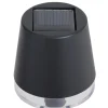 Lampe de table solaire LED à poser noire Ø8xH21cm < Gifi Best