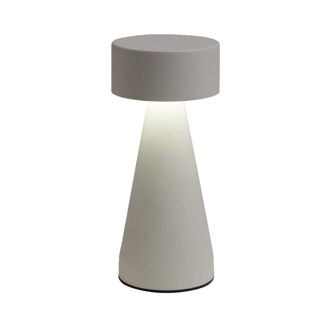 Lampe de table Squari USB tactile blanche Ø9,5xH22,5cm