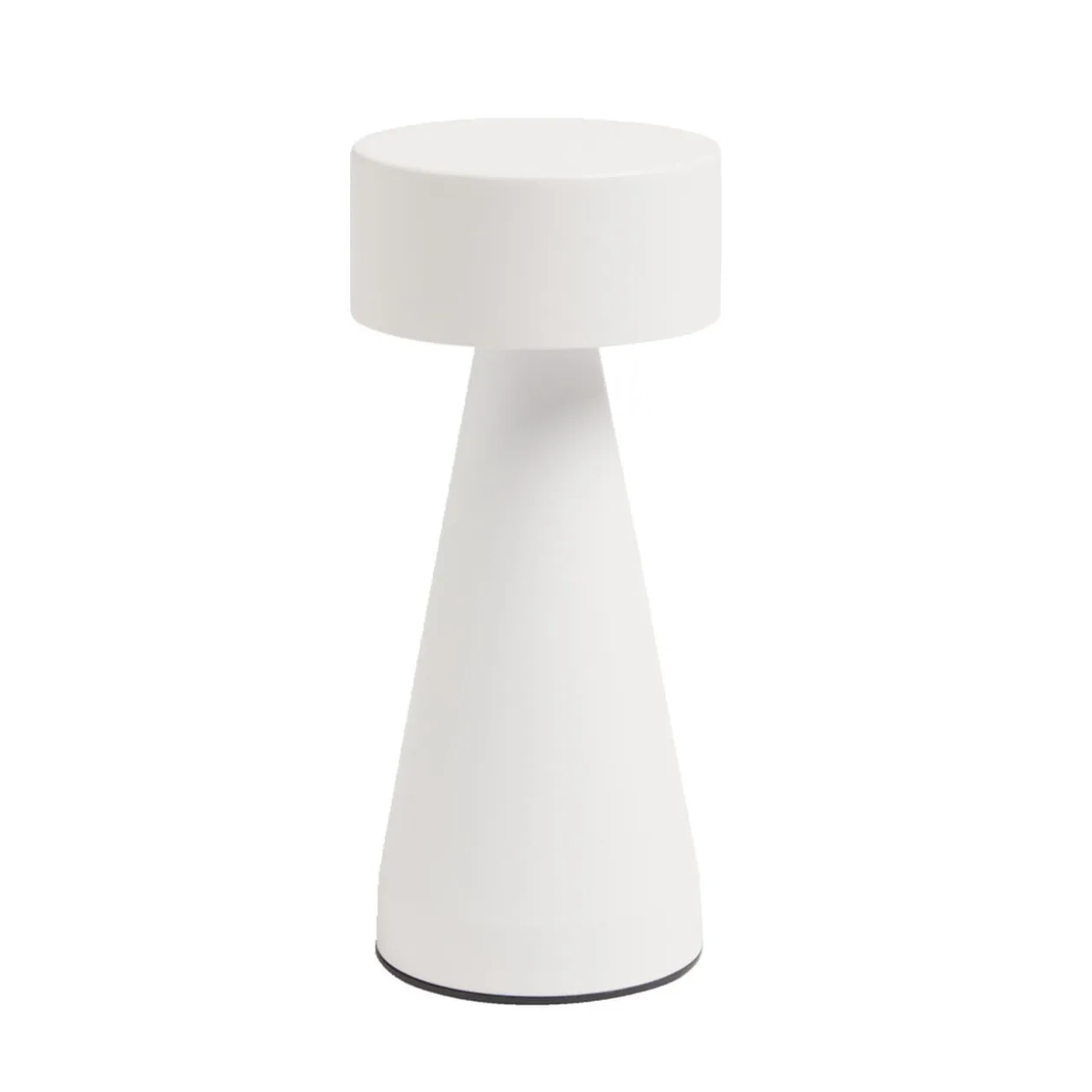 Lampe de table Squari USB tactile blanche Ø9,5xH22,5cm