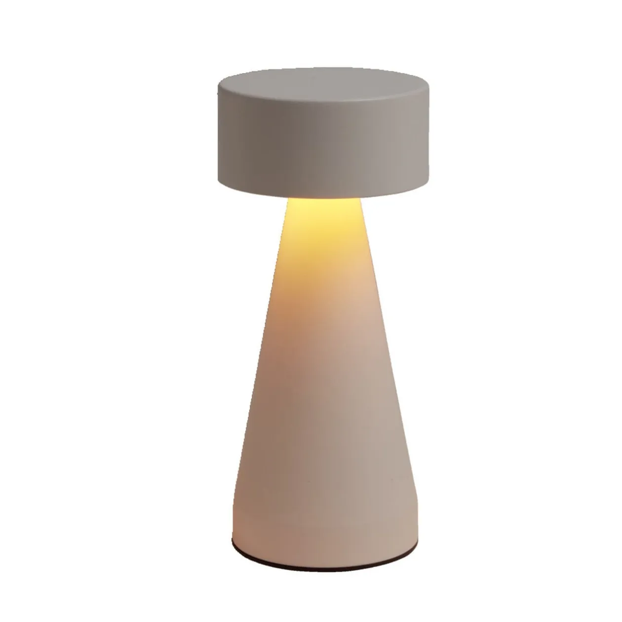Lampe de table Squari USB tactile blanche Ø9,5xH22,5cm
