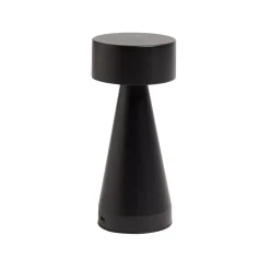 Lampe de table Squari USB tactile noire Ø9,5xH22,5cm < Gifi Online