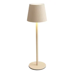 Lampe de table Talli LED tactile 120lm variable USB métal et plastique blanche Ø10,5xH36cm < Gifi Sale