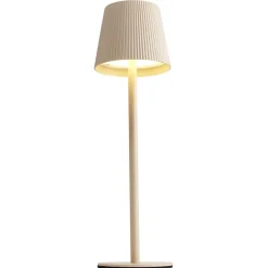 Lampe de table Talli LED tactile 120lm variable USB métal et plastique blanche Ø10,5xH36cm < Gifi Sale