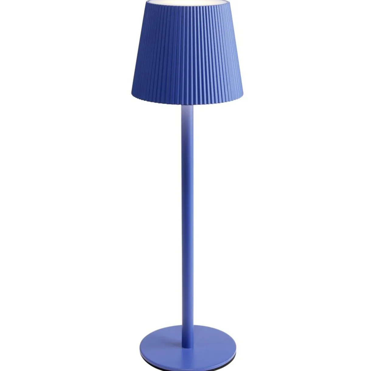 Lampe de table Talli LED tactile 120lm variable USB métal et plastique bleu Ø10,5xH36cm < Gifi Clearance
