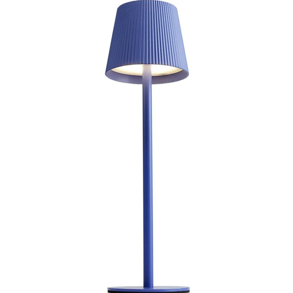 Lampe de table Talli LED tactile 120lm variable USB métal et plastique bleu Ø10,5xH36cm < Gifi Clearance
