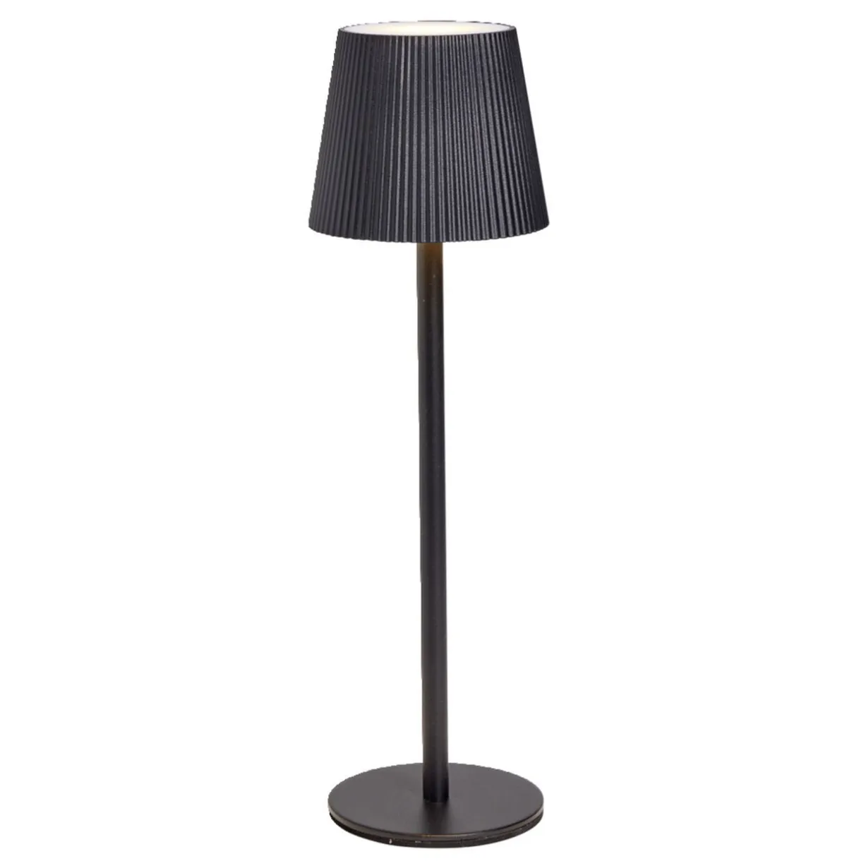 Lampe de table Talli USB tactile noire Ø11xH37cm < Gifi Online