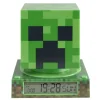 Lampe 3D réveil Minecraft avec affichage date Creeper vert 13x13xH15cm