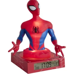 Lampe 3D réveil Spier Man avec affichage date rouge 16,5x15xH22cm < Gifi