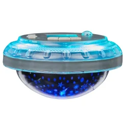 Lampe flottante solaire projecteur motif Ø13,5xH11cm