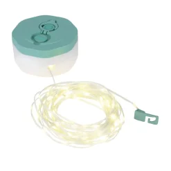 Lampe guirlande 2en1 camping étanche rechargeable USB 110LED blanc chaud 8m