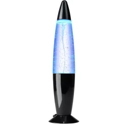 Lampe à lave tornade LED RVB USB-C plastique noir Ø9xH34cm
