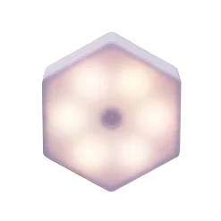 Lampe LED adhésive forme hexagone x3
