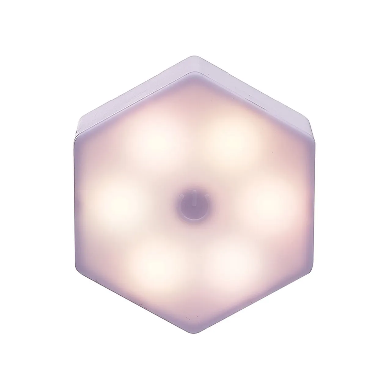 Lampe LED adhésive forme hexagone x3