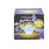 Lampe LED perle et coquillage doré < Gifi New