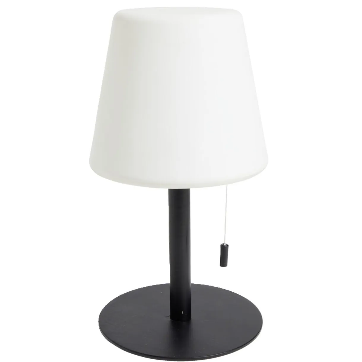 Lampe LED à tirette en polypropylène noir et blanc Ø15,5cm < Gifi Best