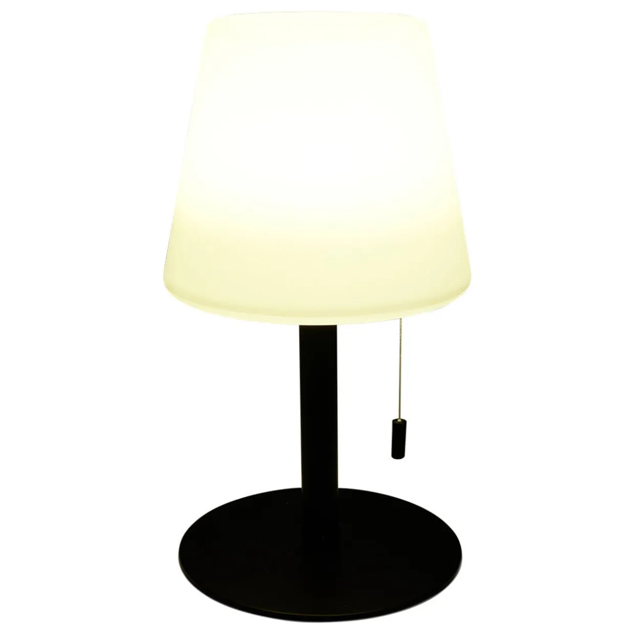 Lampe LED à tirette en polypropylène noir et blanc Ø15,5cm < Gifi Best